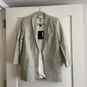 NWT Rosa Cha mineral gray blazer